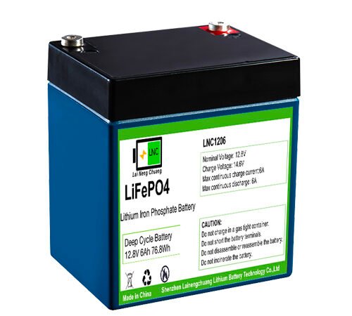 12.8V 6Ah LiFePO4 Battery