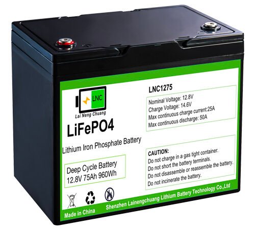 12.8V 75Ah LiFePO4 Battery