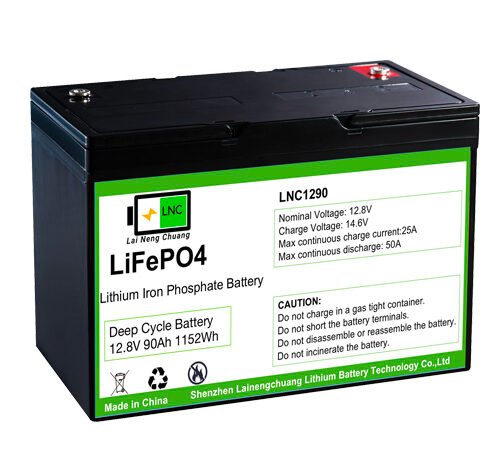 12.8V 90Ah LiFePO4 Battery