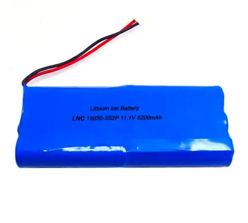 11.1V 5.2Ah 3S2P 18650 Liion Battery