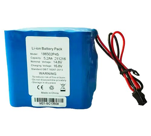 14.8V 5.2Ah 4S2P 18650 Li ion Battery