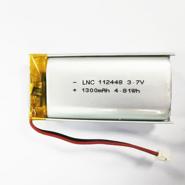 112448 3.7v 1300mah 4.81wh lipo battery