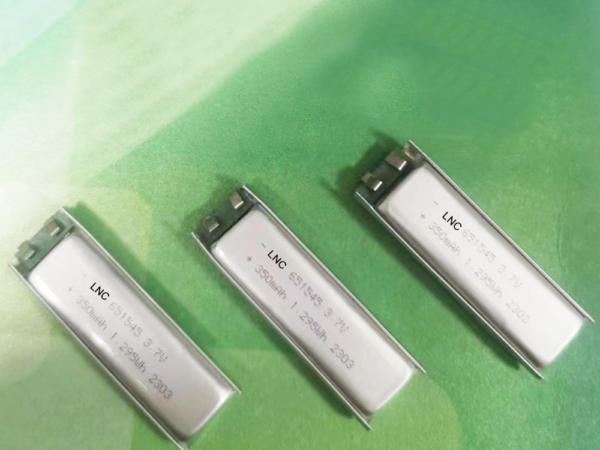 651545 3.7v 350mah 1.295wh lipo battery