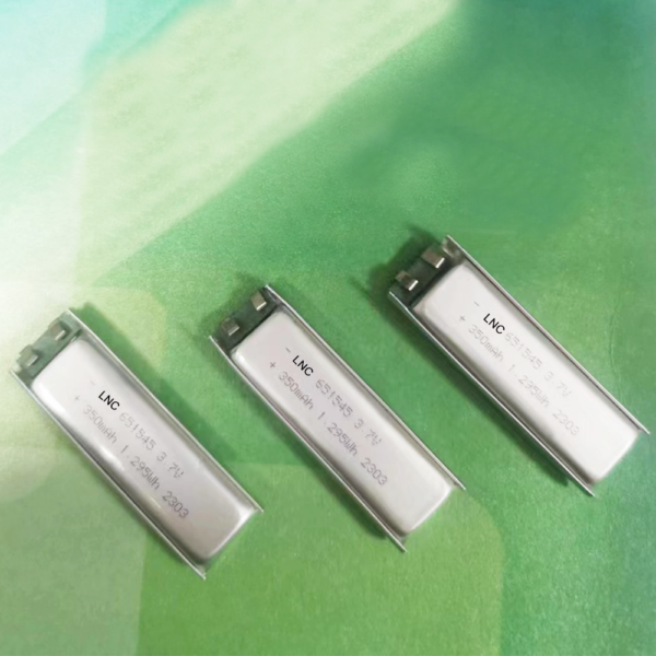 651545 3.7v 350mah 1.295wh lipo battery