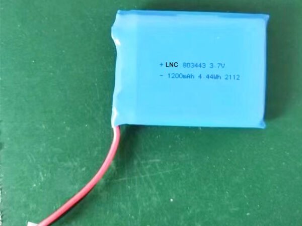803443 3.7v 1200mah 4.44wh lipo battery