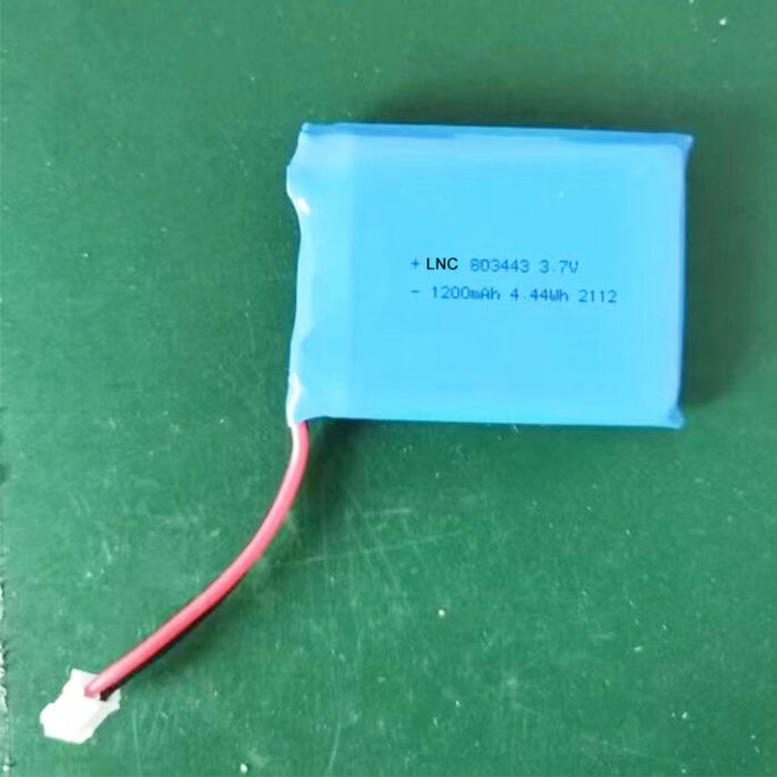 803443 3.7v 1200mah 4.44wh lipo battery