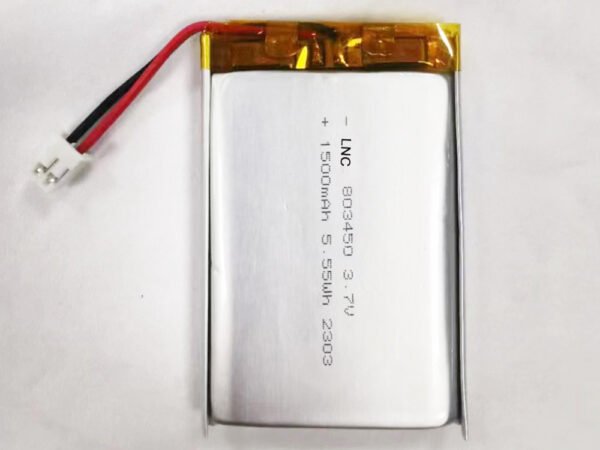803450 3.7v 1500mah 5.55wh lipo battery