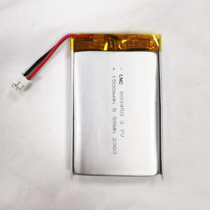 803450 3.7v 1500mah 5.55wh lipo battery