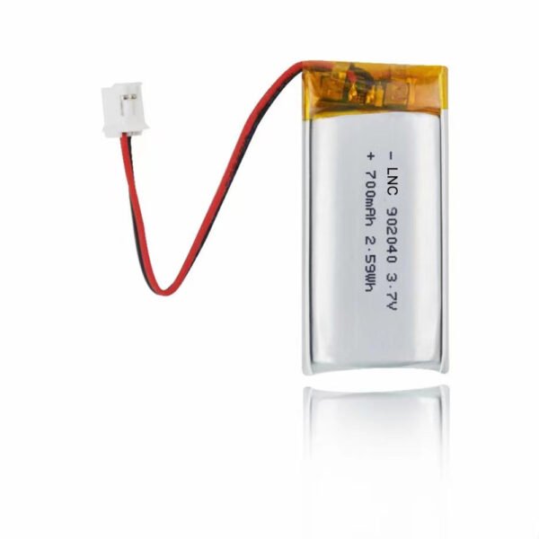 902040 3.7v 700mah 2.59wh lipo battery