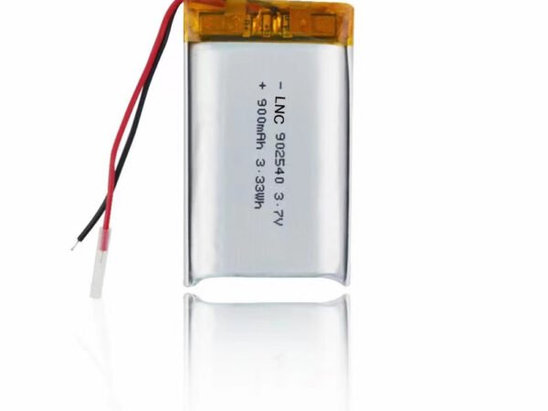 902540 3.7v 900mah 3.33wh lipo battery