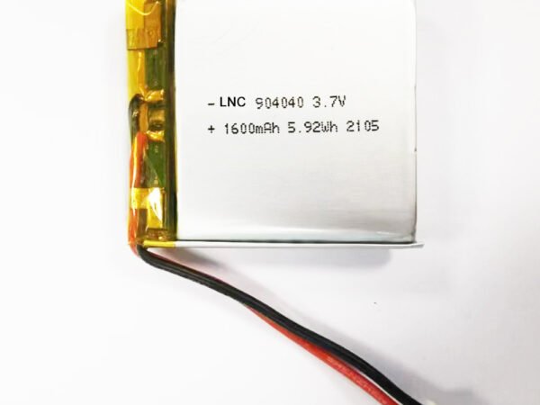 904040 3.7v 1600mah 5.92wh lipo battery