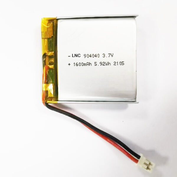 904040 3.7v 1600mah 5.92wh lipo battery