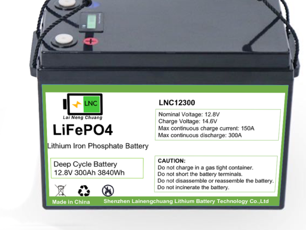 12.8V 300Ah LiFePO4 Battery – Durable & Safe Energy Storage