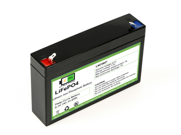 6.4V 7Ah LiFePO4 battery