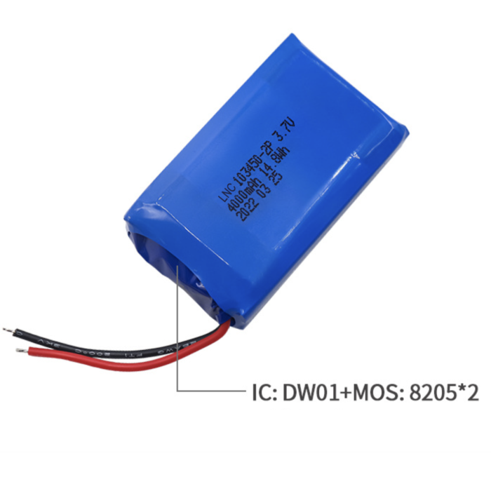 103450-2P 4000mAh 3.7V lipo batteries for lamp battery/ hand warmer ...