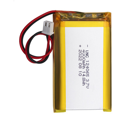 High quality rechargeable 124065 3.7V 4000mAh li poly batteries for air purifier and lighting equipment battery