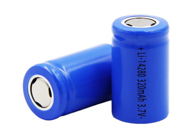 Li-ion cylindrical rechargeable batteries 14280C 320mAh for Massagers, Electric Toothbrushes, Breast Pumps, etc.
