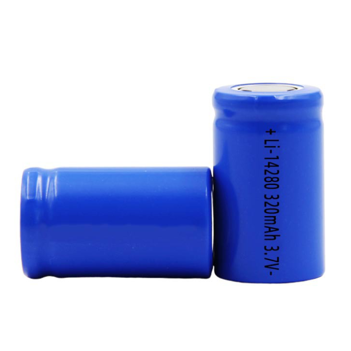 Li-ion cylindrical rechargeable batteries 14280C 320mAh for Massagers, Electric Toothbrushes, Breast Pumps, etc.