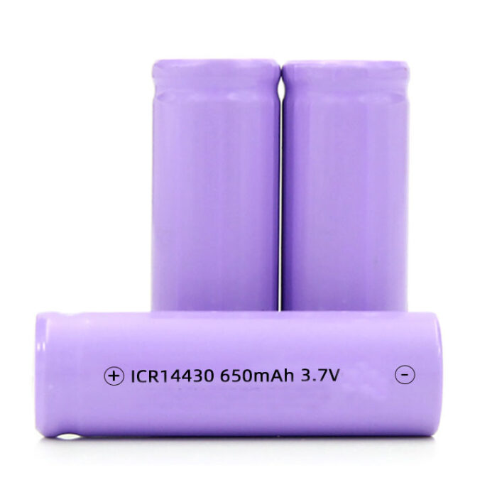 LNC battery rechareable li-ion type 14430 650mAh 3.7V for Electric Toothbrushes, Flashlights, Solar Lawn Lights