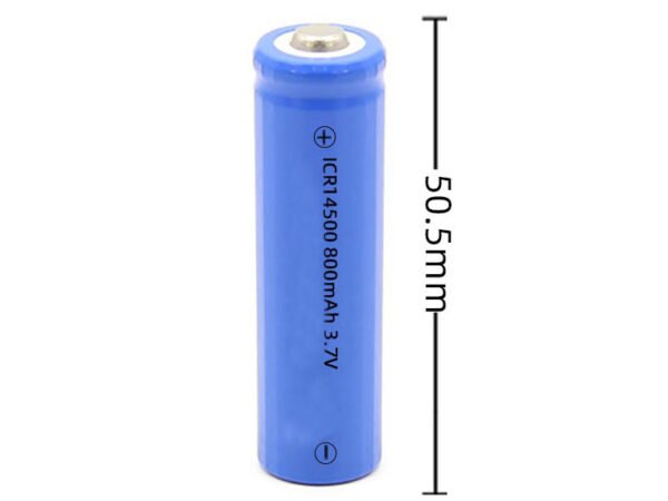 3.7v Icr14500 800mah Li-ion Rechargeable Battery For Touch Light/Electric Toothbrushes