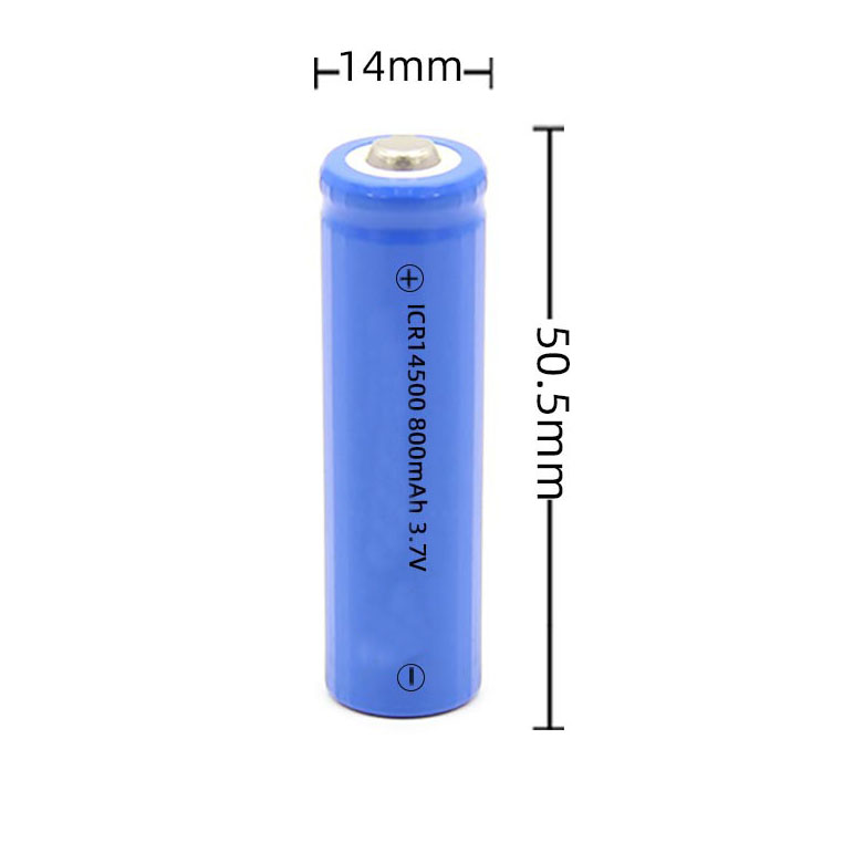 3.7v Icr14500 800mah Li-ion Rechargeable Battery For Touch Light/Electric Toothbrushes