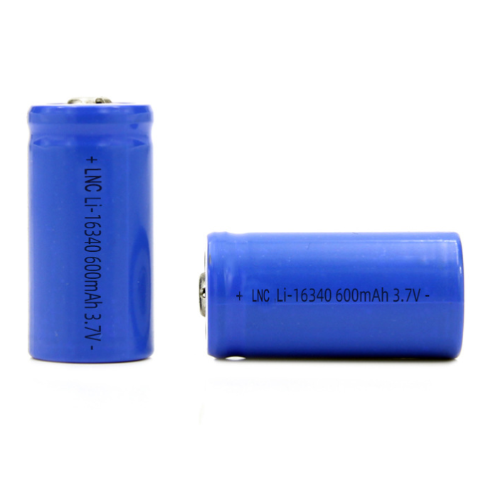 16340 600mAh lithium ion cell Replacing CR123A for Flashlights, Electric Toothbrushes