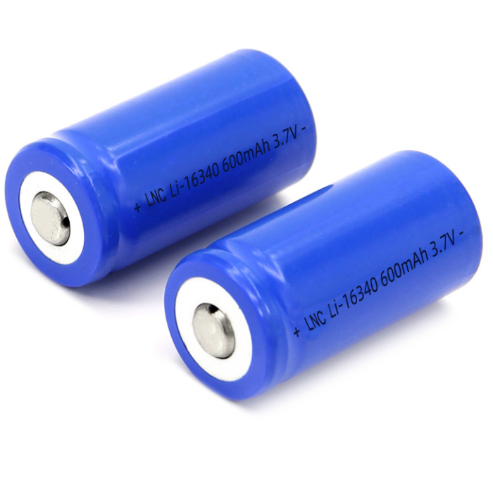 16340 600mAh lithium ion cell Replacing CR123A for Flashlights, Electric Toothbrushes