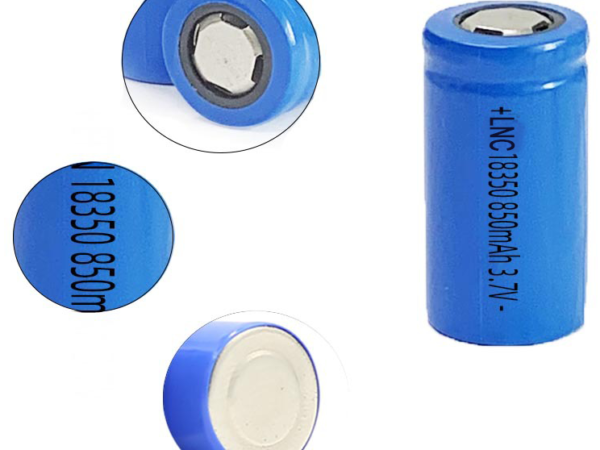 18350 850mAh lithium ion cells for Massage Guns, Portable Vacuum Cleaner Batteries