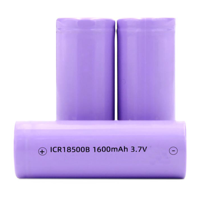 18500 Li-ion Recharable Batteries 1600mAh for High-Intensity Flashlights