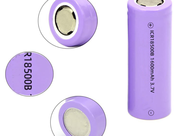 18500 Li-ion Recharable Batteries 1600mAh for High-Intensity Flashlights