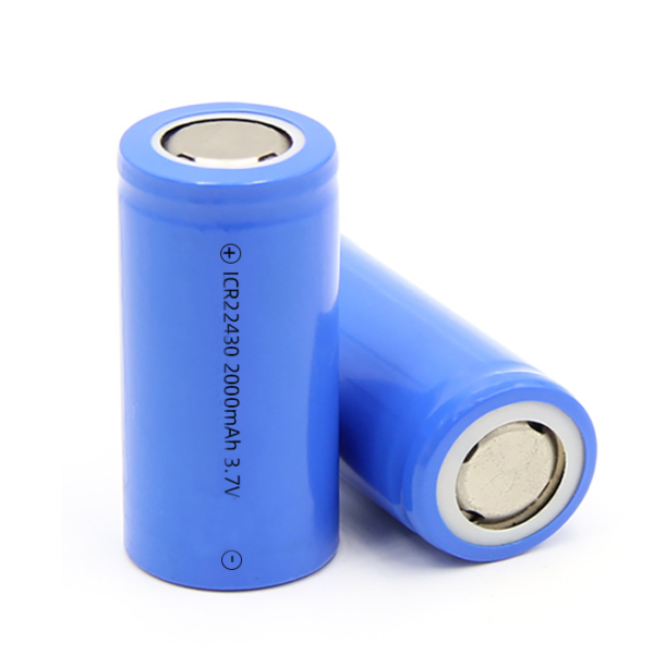 High quality 22430 2000mAh li-ion cylindrical rechargeable battery pack with PCM for flashlight battery