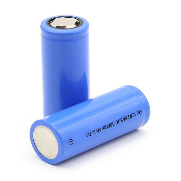 High quality and High Capacity 3.7V 26650 5000mAh li-ion cylindrical rechargeable batteries for flashlight