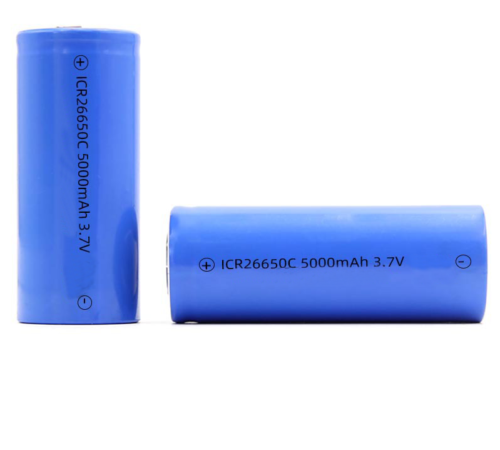 High quality and High Capacity 3.7V 26650 5000mAh li-ion cylindrical rechargeable batteries for flashlight