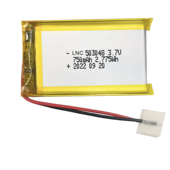 503048 polymer lithium battery 3.7V750mAh for beauty device, breast pump ,GPS, Bluetooth speaker and wireless mouse