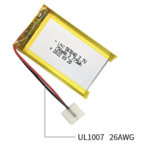 3.7V 750mAh Li-Po Rechargeable Battery 503048 – For Camera, Dash Cam, GPS, 15 Month Warranty