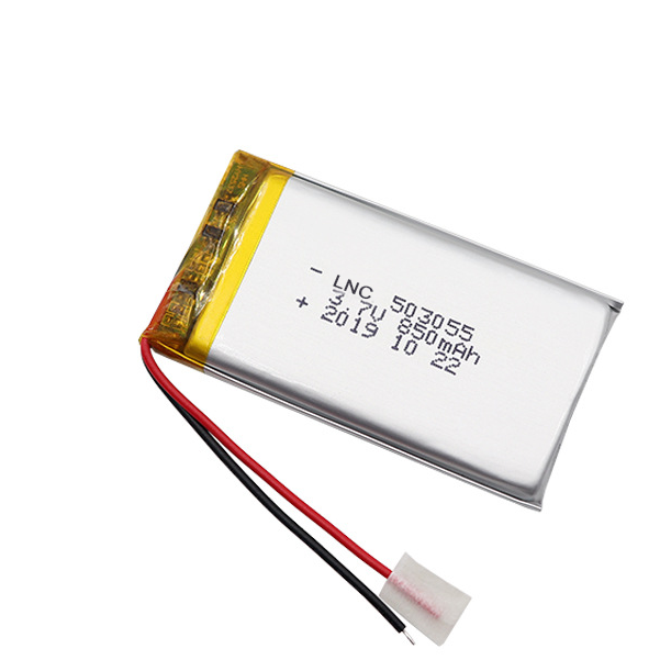 Li-polymer 503055 850mAh 3.7V Rechargeable Battery For Beauty Instrument