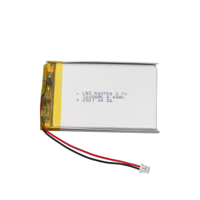 503759 3.7v 1200mAh polymer lithium battery for beauty instrument, breast pump and other smart homes