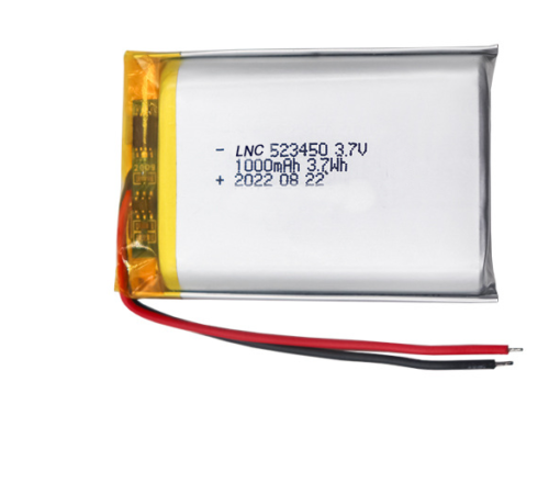 Vehicle Navigation Battery 1000mah 523450 3.7 V rechargeable lithium battery