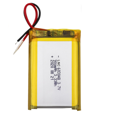 3.7V Lipo 603048 900mah Rechargeable Battery For MP3, MP4, GPS, Blue tooth headset and LED Lamps