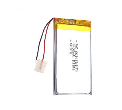 Custom 3.7v 1400mah 603462 Rechargeable Li-Polymer Battery Pack