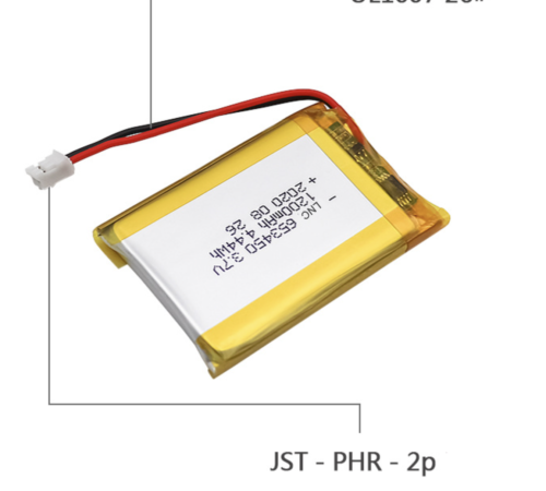 3.7V 1200mAH LP653450 Polymer lithium ion battery for TOY,GPS,speaker