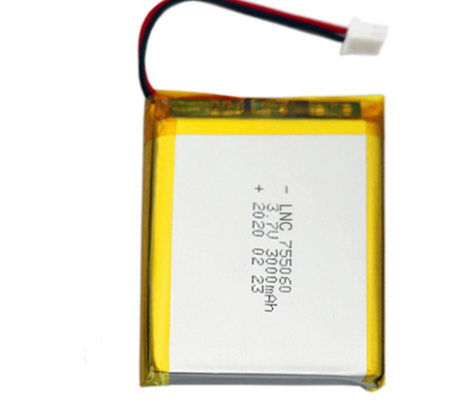 755060 3.7V 3000mAh lithium ion lipo polymer battery with pcb