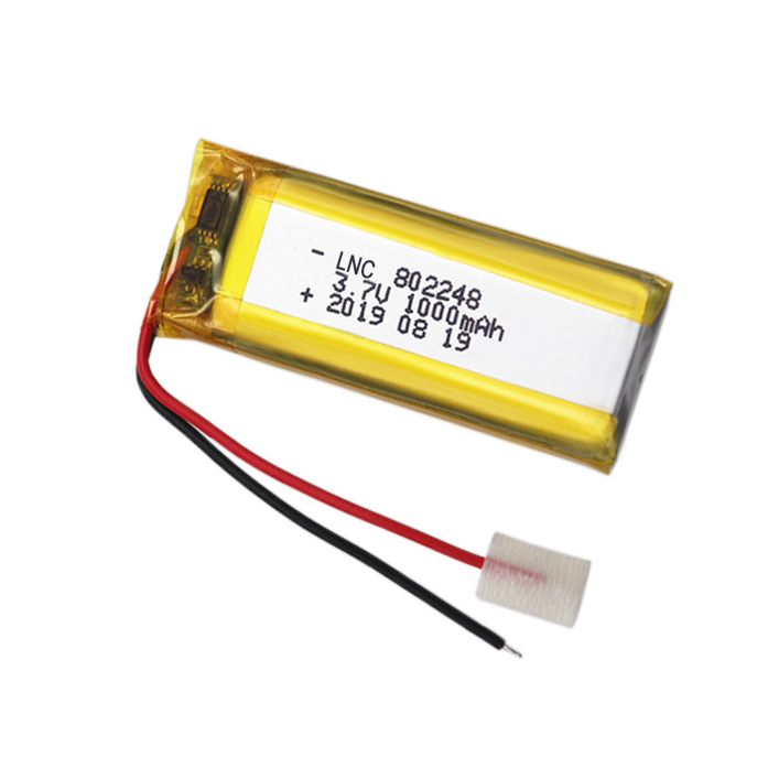 Hot Sale Polymer Lithium Battery 802248 1000mAh 3.7V Lithium Polymer Battery Cell