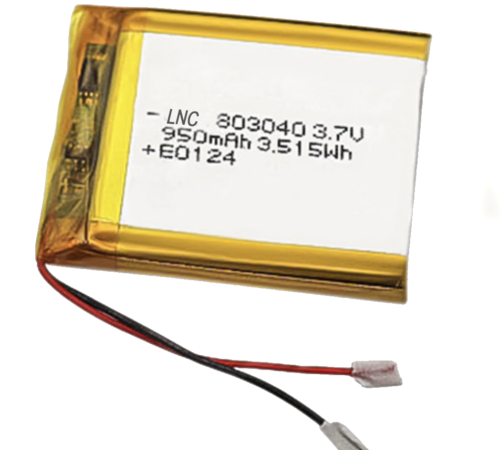 Small 3.7V 950mah 1000mAh Lipo battery Lithium polymer battery 803040