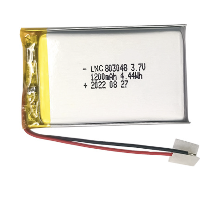 Factory Customized 3.7V li polymer battery 803048 1200mah lithium polymer battery for toys robots baby monitors