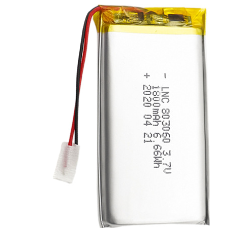 Rechargeable 803060 3.7V 1800mah 6.66Wh lithium polymer battery for digital devices