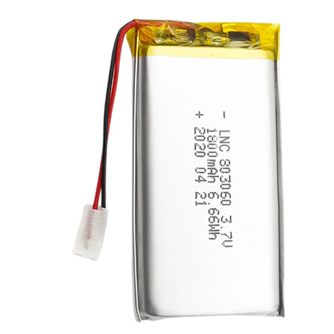 Rechargeable 803060 3.7V 1800mah 6.66Wh lithium polymer battery for digital devices