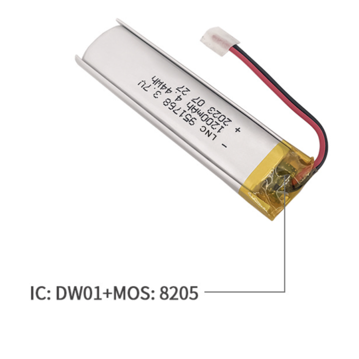 Oem/Odm Support 951768 3.7V Pouch Lipo Cells 1200Mah Rechargeable Lithium Polymer Microphone Battery