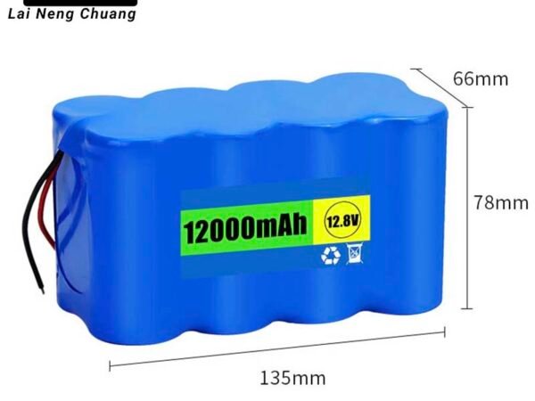 32700 4S2P 12.8V 12Ah LiFePO4 battery pack with BMS and balanced charging for reliable power.