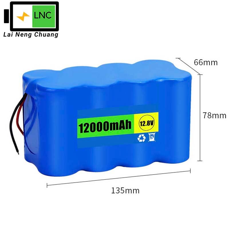 32700 4S2P 12.8V 12Ah LiFePO4 battery pack with BMS and balanced charging for reliable power.